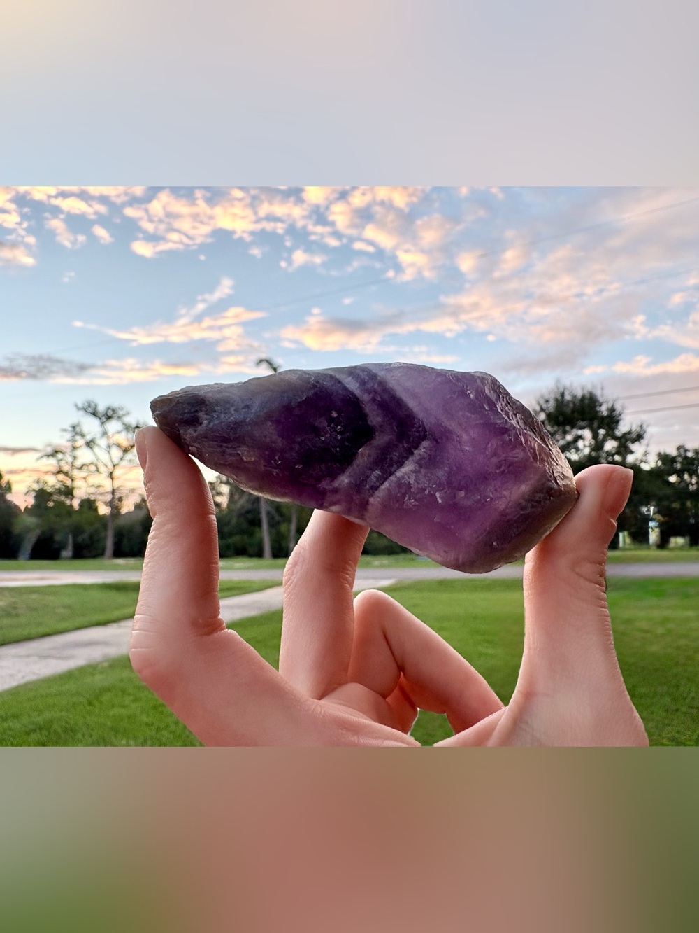 Raw Purple Amethyst Crystal Chunk